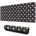 thumbnail image 1 of Long Mouse Pads for Desk,Black Cartoon Unicorn Lightning Pattern Desk Mats on Top Of Desks, Desk Mouse Pad Extra Large with 3mm Non-Slip Base and Stitched Edge for Gaming,Office,Work,Home 31.5"x11.8", 1 of 6