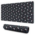 thumbnail image 1 of Long Mouse Pads for Desk,Black Cartoon Unicorn Pattern Desk Mats on Top Of Desks, Desk Mouse Pad Extra Large with 3mm Non-Slip Base and Stitched Edge for Gaming,Office,Work,Home 31.5"x15.7", 1 of 6
