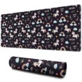 thumbnail image 1 of Long Mouse Pads for Desk,Black Cartoon Unicorn Rainbow Desk Mats on Top Of Desks, Desk Mouse Pad Extra Large with 3mm Non-Slip Base and Stitched Edge for Gaming,Office,Work,Home 31.5"x11.8", 1 of 6