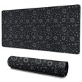thumbnail image 1 of Long Mouse Pads for Desk,Black Celestial Symbol Pattern Desk Mats on Top Of Desks, Desk Mouse Pad Extra Large with 3mm Non-Slip Base and Stitched Edge for Gaming,Office,Work,Home 35.4"x15.7", 1 of 6