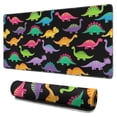 thumbnail image 1 of Long Mouse Pads for Desk,Black Colorful Dinosaur Pattern Desk Mats on Top Of Desks, Desk Mouse Pad Extra Large with 3mm Non-Slip Base and Stitched Edge for Gaming,Office,Work,Home 31.5"x15.7", 1 of 6