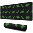 thumbnail image 1 of Long Mouse Pads for Desk,Black Dinosaurs Neon Pattern Desk Mats on Top Of Desks, Desk Mouse Pad Extra Large with 3mm Non-Slip Base and Stitched Edge for Gaming,Office,Work,Home 31.5"x11.8", 1 of 6