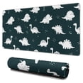 thumbnail image 1 of Long Mouse Pads for Desk,Black Dinosaurs Silhouette Pattern Desk Mats on Top Of Desks, Desk Mouse Pad Extra Large with 3mm Non-Slip Base and Stitched Edge for Gaming,Office,Work,Home 31.5"x15.7", 1 of 6