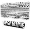 thumbnail image 1 of Long Mouse Pads for Desk,Black Geometric Border Pattern Desk Mats on Top Of Desks, Desk Mouse Pad Extra Large with 3mm Non-Slip Base and Stitched Edge for Gaming,Office,Work,Home 35.4"x15.7", 1 of 6