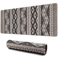 thumbnail image 1 of Long Mouse Pads for Desk,Black Geometric Diamond Striped Pattern Desk Mats on Top Of Desks, Desk Mouse Pad Extra Large with 3mm Non-Slip Base and Stitched Edge for Gaming,Office,Work,Home 31.5"x11.8", 1 of 6