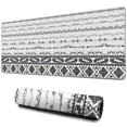 thumbnail image 1 of Long Mouse Pads for Desk,Black Geometric Diamond Striped Pattern Desk Mats on Top Of Desks, Desk Mouse Pad Extra Large with 3mm Non-Slip Base and Stitched Edge for Gaming,Office,Work,Home 31.5"x11.8", 1 of 6