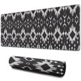 thumbnail image 1 of Long Mouse Pads for Desk,Black Geometric Pattern Desk Mats on Top Of Desks, Desk Mouse Pad Extra Large with 3mm Non-Slip Base and Stitched Edge for Gaming,Office,Work,Home 31.5"x11.8", 1 of 6