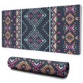 thumbnail image 1 of Long Mouse Pads for Desk,Black Geometric Striped Pattern Desk Mats on Top Of Desks, Desk Mouse Pad Extra Large with 3mm Non-Slip Base and Stitched Edge for Gaming,Office,Work,Home 35.4"x15.7", 1 of 6