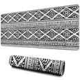 thumbnail image 1 of Long Mouse Pads for Desk,Black Geometric Triangle Diamond Pattern Desk Mats on Top Of Desks, Desk Mouse Pad Extra Large with 3mm Non-Slip Base and Stitched Edge for Gaming,Office,Work,Home 31.5"x11.8", 1 of 6