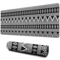 thumbnail image 1 of Long Mouse Pads for Desk,Black Geometric Triangle Diamond Pattern Desk Mats on Top Of Desks, Desk Mouse Pad Extra Large with 3mm Non-Slip Base and Stitched Edge for Gaming,Office,Work,Home 31.5"x11.8", 1 of 6