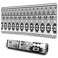 thumbnail image 1 of Long Mouse Pads for Desk,Black Geometric Triangle Gear Pattern Desk Mats on Top Of Desks, Desk Mouse Pad Extra Large with 3mm Non-Slip Base and Stitched Edge for Gaming,Office,Work,Home 35.4"x15.7", 1 of 6