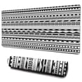 thumbnail image 1 of Long Mouse Pads for Desk,Black Geometric Triangle Striped Pattern Desk Mats on Top Of Desks, Desk Mouse Pad Extra Large with 3mm Non-Slip Base and Stitched Edge for Gaming,Office,Work,Home 35.4"x15.7", 1 of 6