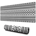 thumbnail image 1 of Long Mouse Pads for Desk,Black Geometric Triangle Striped Pattern Desk Mats on Top Of Desks, Desk Mouse Pad Extra Large with 3mm Non-Slip Base and Stitched Edge for Gaming,Office,Work,Home 31.5"x11.8", 1 of 6