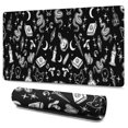 thumbnail image 1 of Long Mouse Pads for Desk,Black Gothic Cat Snake Moon Pattern Desk Mats on Top Of Desks, Desk Mouse Pad Extra Large with 3mm Non-Slip Base and Stitched Edge for Gaming,Office,Work,Home 47.3"x23.6", 1 of 6