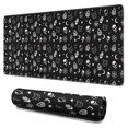 thumbnail image 1 of Long Mouse Pads for Desk,Black Gothic Skull Cat Pattern Desk Mats on Top Of Desks, Desk Mouse Pad Extra Large with 3mm Non-Slip Base and Stitched Edge for Gaming,Office,Work,Home 31.5"x15.7", 1 of 6