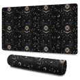 thumbnail image 1 of Long Mouse Pads for Desk,Black Gothic Sun Moon Star Pattern Desk Mats on Top Of Desks, Desk Mouse Pad Extra Large with 3mm Non-Slip Base and Stitched Edge for Gaming,Office,Work,Home 47.3"x23.6", 1 of 6