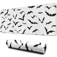 thumbnail image 1 of Long Mouse Pads for Desk,Black Halloween Bats Desk Mats on Top Of Desks, Desk Mouse Pad Extra Large with 3mm Non-Slip Base and Stitched Edge for Gaming,Office,Work,Home 31.5"x11.8", 1 of 6