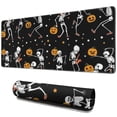 thumbnail image 1 of Long Mouse Pads for Desk,Black Halloween Dancing Skeletons Desk Mats on Top Of Desks, Desk Mouse Pad Extra Large with 3mm Non-Slip Base and Stitched Edge for Gaming,Office,Work,Home 31.5"x11.8", 1 of 6