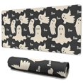 thumbnail image 1 of Long Mouse Pads for Desk,Black Halloween Ghosts with Boo Desk Mats on Top Of Desks, Desk Mouse Pad Extra Large with 3mm Non-Slip Base and Stitched Edge for Gaming,Office,Work,Home 35.4"x15.7", 1 of 6