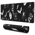 thumbnail image 1 of Long Mouse Pads for Desk,Black Halloween Witchy Symbols Desk Mats on Top Of Desks, Desk Mouse Pad Extra Large with 3mm Non-Slip Base and Stitched Edge for Gaming,Office,Work,Home 35.4"x15.7", 1 of 6