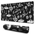 thumbnail image 1 of Long Mouse Pads for Desk,Black Hand Flower Snake Pattern Desk Mats on Top Of Desks, Desk Mouse Pad Extra Large with 3mm Non-Slip Base and Stitched Edge for Gaming,Office,Work,Home 31.5"x15.7", 1 of 6