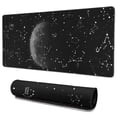 thumbnail image 1 of Long Mouse Pads for Desk,Black Moon Constellation Pattern Desk Mats on Top Of Desks, Desk Mouse Pad Extra Large with 3mm Non-Slip Base and Stitched Edge for Gaming,Office,Work,Home 35.4"x15.7", 1 of 6