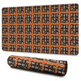 thumbnail image 1 of Long Mouse Pads for Desk,Black Red Skull Tile Pattern Desk Mats on Top Of Desks, Desk Mouse Pad Extra Large with 3mm Non-Slip Base and Stitched Edge for Gaming,Office,Work,Home 47.3"x23.6", 1 of 6