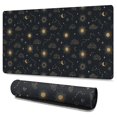 thumbnail image 1 of Long Mouse Pads for Desk,Black Sun Moon Star Cloud Diamond Desk Mats on Top Of Desks, Desk Mouse Pad Extra Large with 3mm Non-Slip Base and Stitched Edge for Gaming,Work,Home 47.3"x23.6", 1 of 5