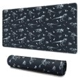 thumbnail image 1 of Long Mouse Pads for Desk,Black White Dinosaurs Fossils Pattern Desk Mats on Top Of Desks, Desk Mouse Pad Extra Large with 3mm Non-Slip Base and Stitched Edge for Gaming,Office,Work,Home 31.5"x15.7", 1 of 6