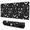 thumbnail image 1 of Long Mouse Pads for Desk,Black White Gothic Hand Bat Eye Pattern Desk Mats on Top Of Desks, Desk Mouse Pad Extra Large with 3mm Non-Slip Base and Stitched Edge for Gaming,Office,Work,Home 35.4"x15.7", 1 of 6