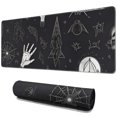 thumbnail image 1 of Long Mouse Pads for Desk,Black White Gothic Hand Skull Pattern Desk Mats on Top Of Desks, Desk Mouse Pad Extra Large with 3mm Non-Slip Base and Stitched Edge for Gaming,Office,Work,Home 31.5"x11.8", 1 of 6