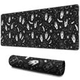 thumbnail image 1 of Long Mouse Pads for Desk,Black White Halloween Hand Tarot Bat Desk Mats on Top Of Desks, Desk Mouse Pad Extra Large with 3mm Non-Slip Base and Stitched Edge for Gaming,Work,Home 31.5"x11.8", 1 of 5