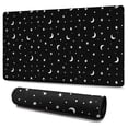 thumbnail image 1 of Long Mouse Pads for Desk,Black White Moon Star Pattern Desk Mats on Top Of Desks, Desk Mouse Pad Extra Large with 3mm Non-Slip Base and Stitched Edge for Gaming,Office,Work,Home 47.3"x23.6", 1 of 6