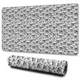 thumbnail image 1 of Long Mouse Pads for Desk,Black White Skull Pattern Desk Mats on Top Of Desks, Desk Mouse Pad Extra Large with 3mm Non-Slip Base and Stitched Edge for Gaming,Office,Work,Home 47.3"x23.6", 1 of 6