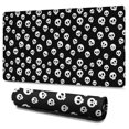thumbnail image 1 of Long Mouse Pads for Desk,Black White Skull Pattern Desk Mats on Top Of Desks, Desk Mouse Pad Extra Large with 3mm Non-Slip Base and Stitched Edge for Gaming,Office,Work,Home 47.3"x23.6", 1 of 6