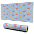 thumbnail image 1 of Long Mouse Pads for Desk,Blue Background Dinosaur Pattern Desk Mats on Top Of Desks, Desk Mouse Pad Extra Large with 3mm Non-Slip Base and Stitched Edge for Gaming,Office,Work,Home 35.4"x15.7", 1 of 6