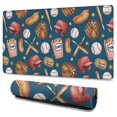 thumbnail image 1 of Long Mouse Pads for Desk,Blue Baseball Stadium Pattern Desk Mats on Top Of Desks, Desk Mouse Pad Extra Large with 3mm Non-Slip Base and Stitched Edge for Gaming,Office,Work,Home 47.3"x23.6", 1 of 6