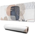 thumbnail image 1 of Long Mouse Pads for Desk,Blue Boho Abstract and Plant Pattern Desk Mats on Top Of Desks, Desk Mouse Pad Extra Large with 3mm Non-Slip Base and Stitched Edge for Gaming,Office,Work,Home 31.5"x11.8", 1 of 6