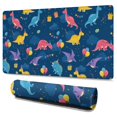 thumbnail image 1 of Long Mouse Pads for Desk,Blue Cartoon Dinosaurs Balloons Pattern Desk Mats on Top Of Desks, Desk Mouse Pad Extra Large with 3mm Non-Slip Base and Stitched Edge for Gaming,Office,Work,Home 47.3"x23.6", 1 of 6