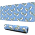 thumbnail image 1 of Long Mouse Pads for Desk,Blue Cartoon Unicorn Cloud Pattern Desk Mats on Top Of Desks, Desk Mouse Pad Extra Large with 3mm Non-Slip Base and Stitched Edge for Gaming,Office,Work,Home 31.5"x11.8", 1 of 6