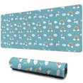 thumbnail image 1 of Long Mouse Pads for Desk,Blue Cartoon Unicorn Rainbow Cloud Moon Desk Mats on Top Of Desks, Desk Mouse Pad Extra Large with 3mm Non-Slip Base and Stitched Edge for Gaming,Work,Home 31.5"x11.8", 1 of 5