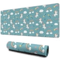 thumbnail image 1 of Long Mouse Pads for Desk,Blue Cartoon Unicorn Rainbow Star Cloud Desk Mats on Top Of Desks, Desk Mouse Pad Extra Large with 3mm Non-Slip Base and Stitched Edge for Gaming,Work,Home 31.5"x11.8", 1 of 5