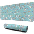 thumbnail image 1 of Long Mouse Pads for Desk,Blue Cartoon Unicorn Rainbow Star Heart Desk Mats on Top Of Desks, Desk Mouse Pad Extra Large with 3mm Non-Slip Base and Stitched Edge for Gaming,Work,Home 31.5"x11.8", 1 of 5