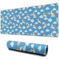 thumbnail image 1 of Long Mouse Pads for Desk,Blue Cartoon Winged Unicorn Cloud Desk Mats on Top Of Desks, Desk Mouse Pad Extra Large with 3mm Non-Slip Base and Stitched Edge for Gaming,Work,Home 31.5"x11.8", 1 of 5