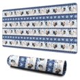 thumbnail image 1 of Long Mouse Pads for Desk,Blue Chicken Stripe Pattern Desk Mats on Top Of Desks, Desk Mouse Pad Extra Large with 3mm Non-Slip Base and Stitched Edge for Gaming,Office,Work,Home 31.5x15.7in, 1 of 5