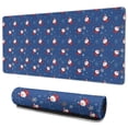 thumbnail image 1 of Long Mouse Pads for Desk,Blue Christmas Santa and Snowflake Desk Mats on Top Of Desks, Desk Mouse Pad Extra Large with 3mm Non-Slip Base and Stitched Edge for Gaming,Work,Home 35.4x15.7in, 1 of 4