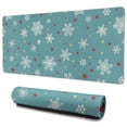 thumbnail image 1 of Long Mouse Pads for Desk,Blue Christmas Snowflake and Star Desk Mats on Top Of Desks, Desk Mouse Pad Extra Large with 3mm Non-Slip Base and Stitched Edge for Gaming,Work,Home 35.4x15.7in, 1 of 4