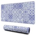 thumbnail image 1 of Long Mouse Pads for Desk,Blue Ethnic Geometric Pattern Desk Mats on Top Of Desks, Desk Mouse Pad Extra Large with 3mm Non-Slip Base and Stitched Edge for Gaming,Office,Work,Home 31.5"x15.7", 1 of 6