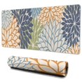 thumbnail image 1 of Long Mouse Pads for Desk,Blue Floral and Petal Pattern Desk Mats on Top Of Desks, Desk Mouse Pad Extra Large with 3mm Non-Slip Base and Stitched Edge for Gaming,Office,Work,Home 35.4"x15.7", 1 of 6