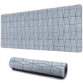 thumbnail image 1 of Long Mouse Pads for Desk,Blue Geometric Striped Pattern Desk Mats on Top Of Desks, Desk Mouse Pad Extra Large with 3mm Non-Slip Base and Stitched Edge for Gaming,Office,Work,Home 31.5"x11.8", 1 of 6